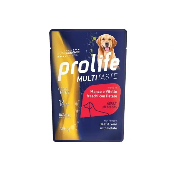Retur gratuit Hrana Umeda Pentru Caini Premium Prolife Dog Plic Vita/Cartof 300G