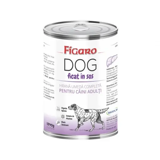 Hrana Umeda Pentru Caini Figaro Dog Ficat In Sos Conserva 1240G Calitate înaltă
