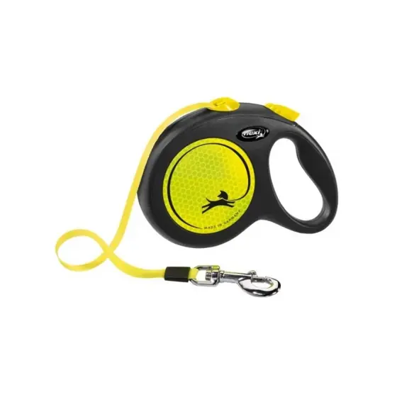 Lesa Pentru Caini Kerbl Flexi Classic Cu Banda L 5M/50Kg Neon Discount
