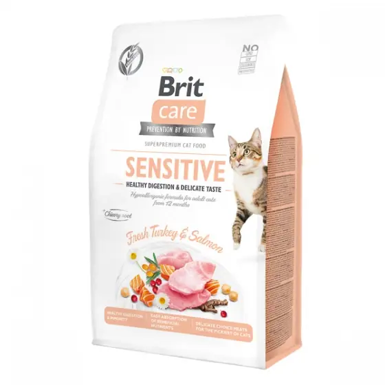 Doar azi Brit Care Cat GF Sensitive Healthy Digestion and Delicate Taste 400 g