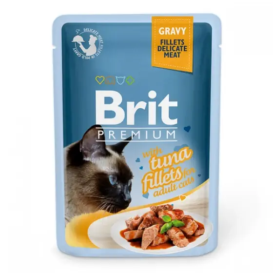 Preferatul clienților Brit Cat Delicate Tuna in Gravy 85 g