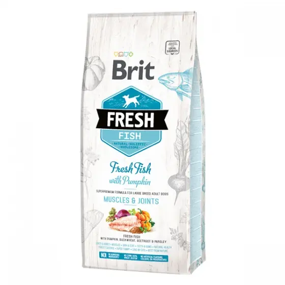 Ultima șansă Brit Fresh Fish and Pumpkin Adult Large 12 kg