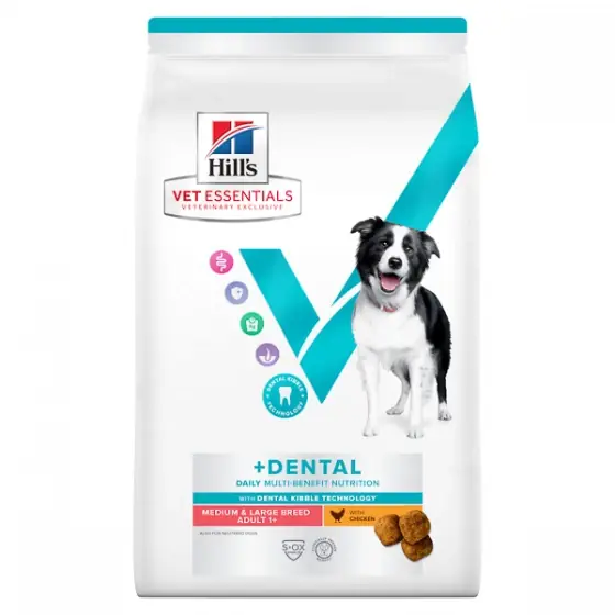 Hill's VE Canine Adult Dental Medium & Large Breed Chicken 2 kg Reducere