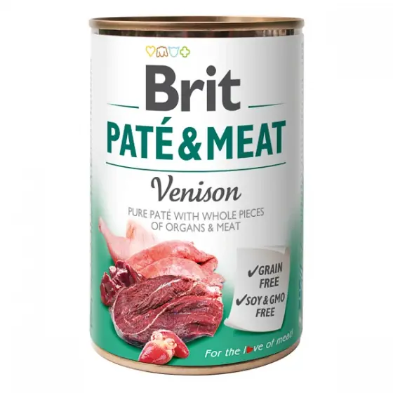 Doar azi Brit Pate & Meat Venison 400 g