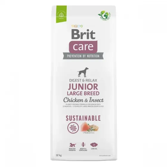 Brit Care Dog Sustainable Junior Large Breed 12 kg Nu rata