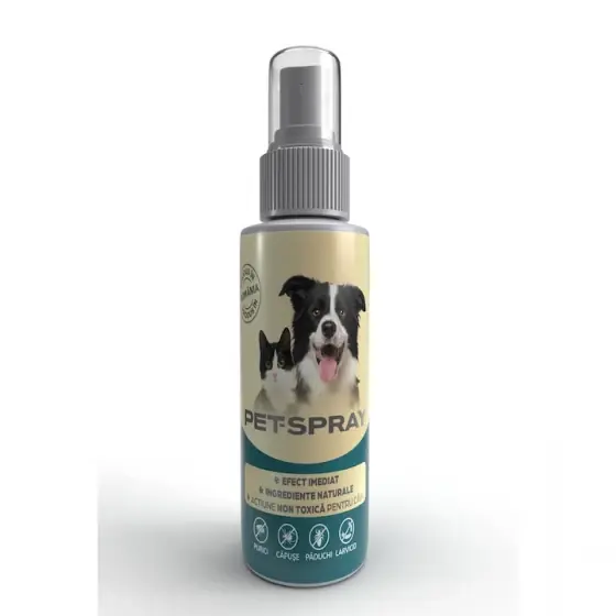 Spray antiparazitar pentru caini si pisici PET SPRAY, 200 ml Cumpără acum