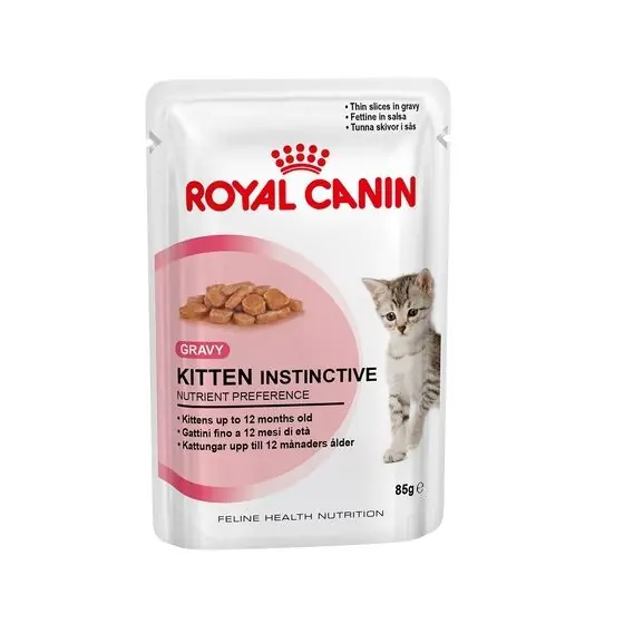 Hrana umeda pentru pisicute, Royal Canin Feline Health Nutrition Kitten Instinctive,85 g, set de 6 buc Cumpărături sigure