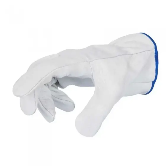 Reducere extra Manusi de lucru, din piele de capra, alb Marime XL