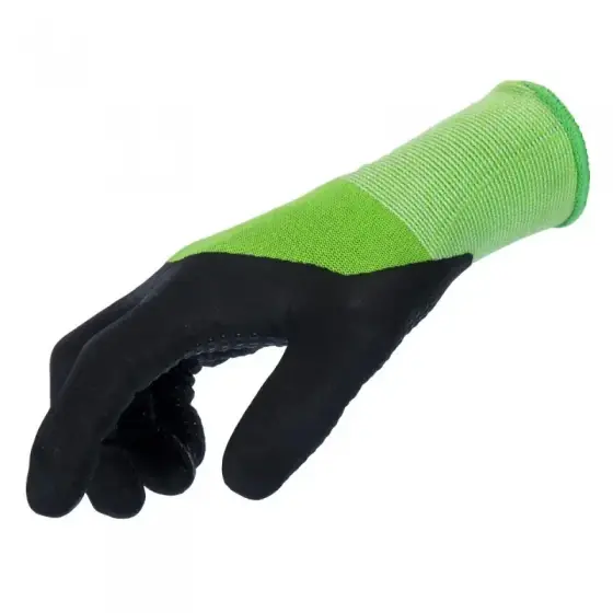 Manusi de gradina Bamboo, negru/verde Marime L Cel mai bun preț