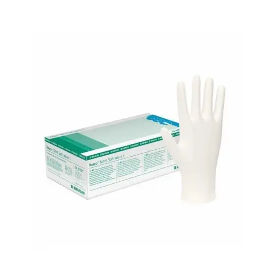 Manusi de examinare Vasco Nitril Soft White, marimea L, 200 buc/cutie Reducere specială