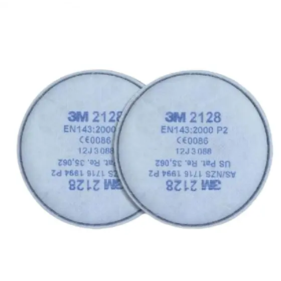 Filtre 3M 2128 P2R pentru pulberi de praf, ozon, gaze acide (sub VLM), 2 bucati Super ofertă