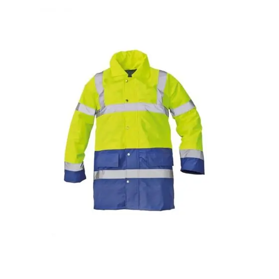 Geaca reflectorizanta impermeabila, Sefton, marimea XL, culoare neon/albastru Preț redus