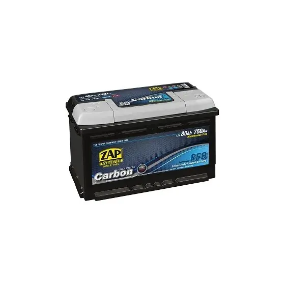 Baterie auto 85Ah Zap Carbon EFB Start-Stop, 315x175x190, 750A, 12V Calitate înaltă