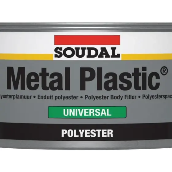 Promoție Chit poliesteric pentru reparatii auto Soudal Metal Plastic Universal, 2 kg