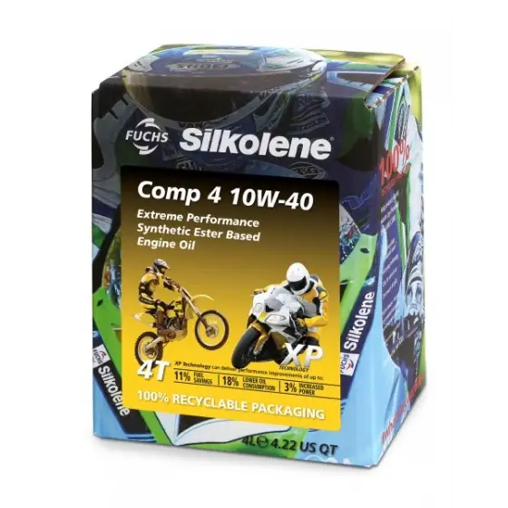 Plată securizată Ulei motor 4 timpi Silkolene COMP 4 10W40 - XP 4L CUBE