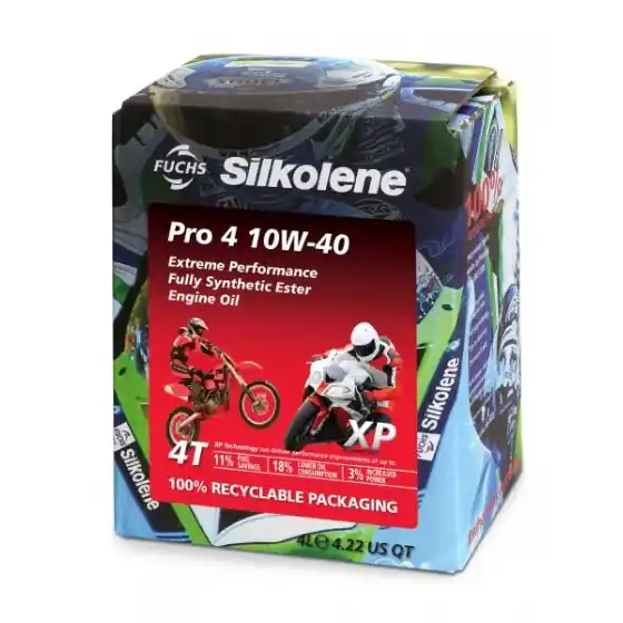 Ulei motor 4 timpi Silkolene PRO 4 10W40 - XP 4L CUBE Cumpărături sigure