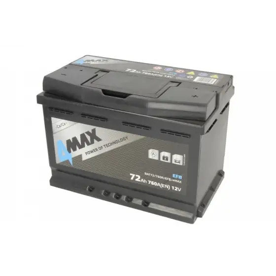 Acumulator Pornire 4MAX 12V BAT72/760R/EFB/4MAX Ofertă exclusivă