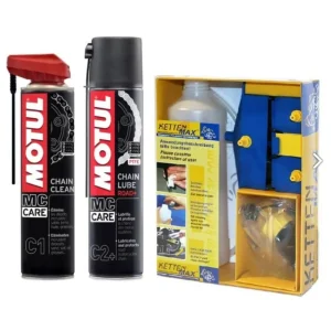 Expediere rapidă KETTENMAX & MOTUL - Kit curatare + ungere lant, varianta ROAD+