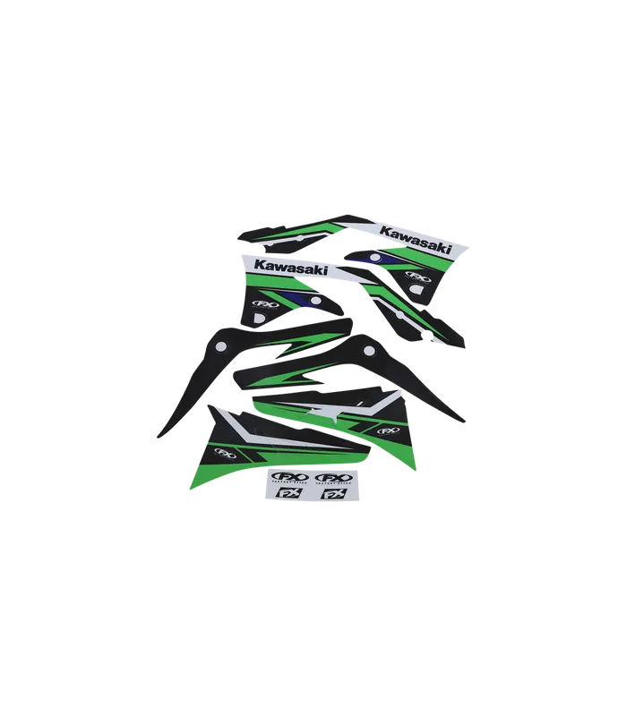 Kit grafic Evo Series Shroud Negru, Verde Plată sigură