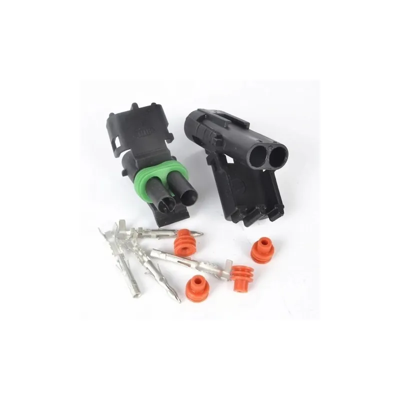 Conector ermetic Weather Pack cu 2 pini, mufă + ștecher Cumpărături sigure