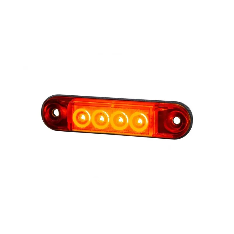 Premium LAMPĂ DE POZIȚIE ROȘIE 12/24V 4 LED-URI 0,5 M