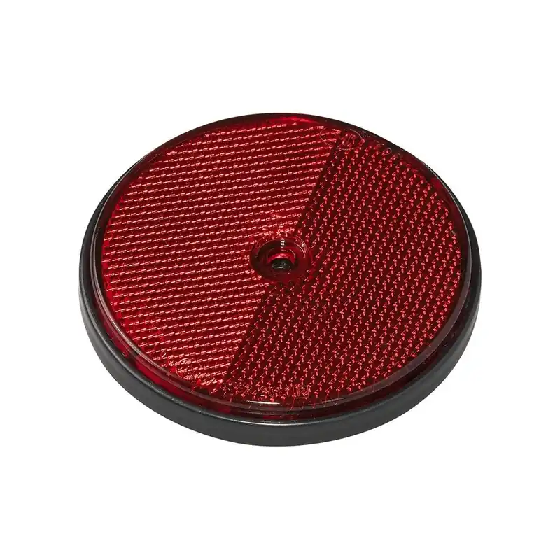 Preț promoțional REFLECTOR ROTUND ROȘU 80mm