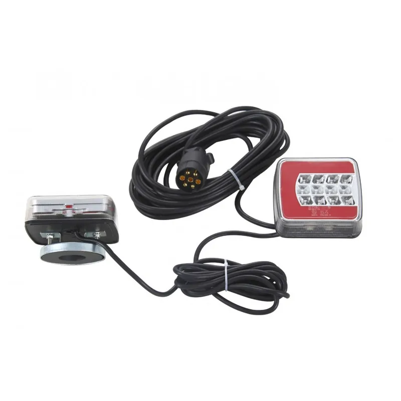 Popular Set stopuri Trailer platforma transport auto 25xLED cu megnet, cablu 7.5M L1852