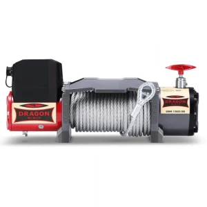 Troliu Dragon Winch Maverick 13000 HD 24V cu cablu de otel 20m Preț promoțional