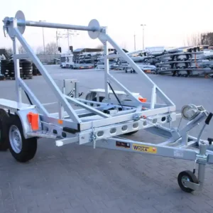 Retur gratuit WIOLA transport tambur cablu, 2T-H2, 2 axe, GVWR 2700 kg