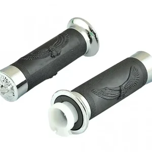 Disponibil imediat Set mansoane ghidon moto-cauciuc cu model vultur