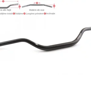 Ghidon Pazzaz MT-106K aluminiu AL7075, 28.6x810mm negru Reducere specială