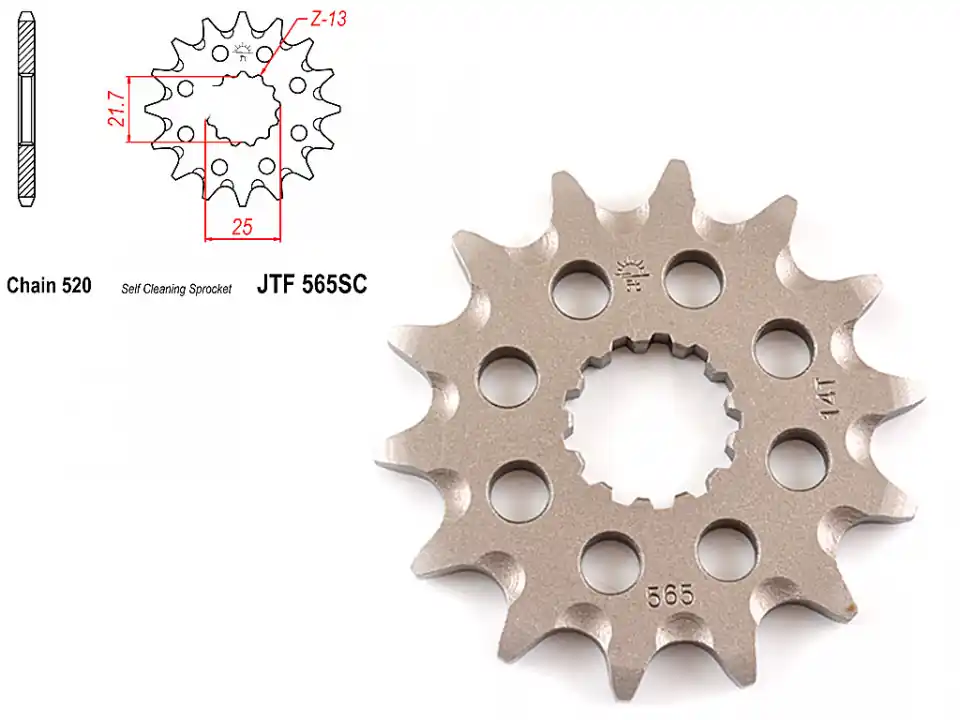 Pinion transmisie fata 520/14T, JTF565SC Ultima șansă