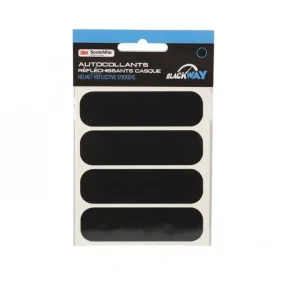Set autocolante reflectorizante pentru casca, negru Promoție