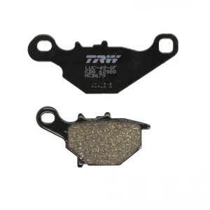 Set placute frana Kawasaki 99.2x39.7x7.6, 75.4x40.7x8.4, TRW Popular