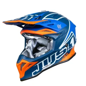 Casca enduro Just1 J39 Thruster, Albastru + Portocaliu, Marimea M Preț mic