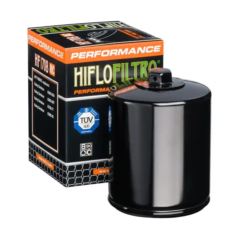 Plată securizată Filtru ulei RACING HF170BRC, negru, Hiflo Filtro