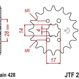Pinion transmisie fata JT Sprockets JTF277, 13 dinti Cumpără online