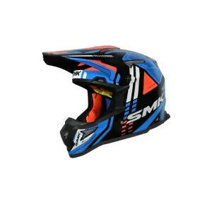 Casca enduro SMK ALLTERRA X-Sprint, marimea M, alb-albastru-portocaliu, SMK0117/25/GL257/M Reducere